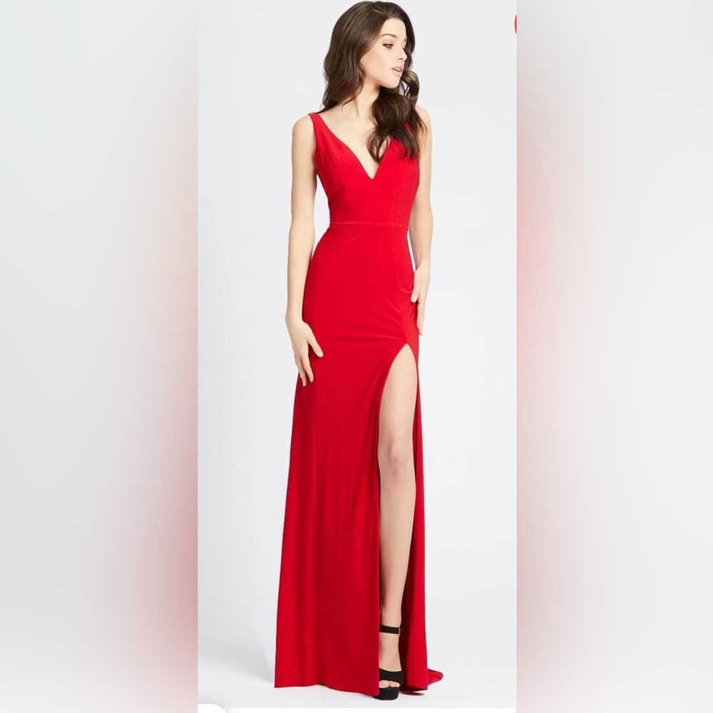Elegant Red Evening Gown